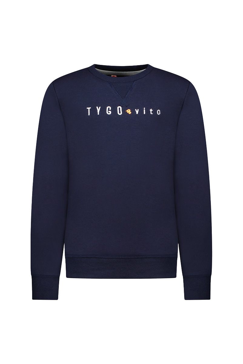 Tygo & Vito winter sweater jongens - navy blauw afbeelding