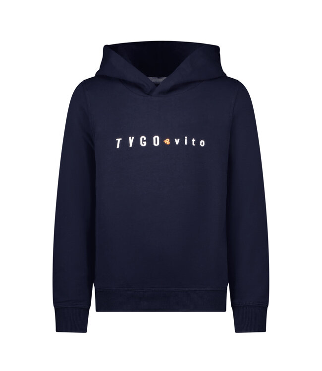 Tygo & Vito winter hoodie jongens - navy blauw