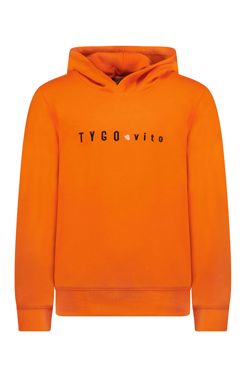 Tygo & Vito winter hoodie jongens - oranje afbeelding