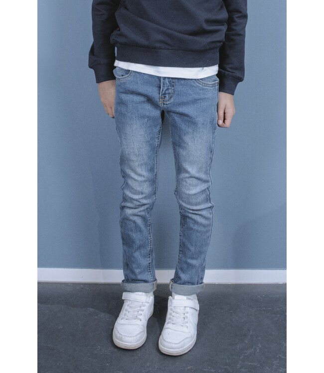 Tygo & Vito winter jeans broek jongens - licht blauw - skinny fit - stretch