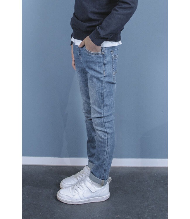 Tygo & Vito winter jeans broek jongens - licht blauw - skinny fit - stretch