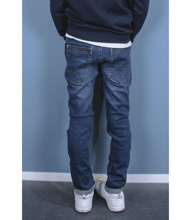 Tygo & Vito winter jeans broek jongens - donker blauw - skinny fit - stretch