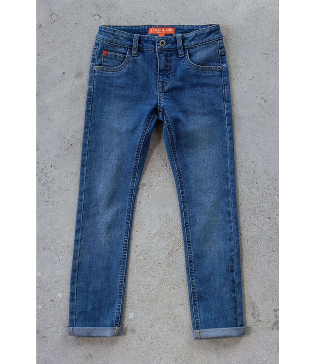 Tygo & Vito winter jeans broek jongens - blauw - slim fit