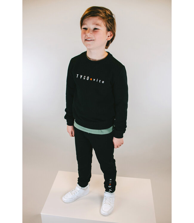 Tygo & Vito winter sweat broek jongens - zwart