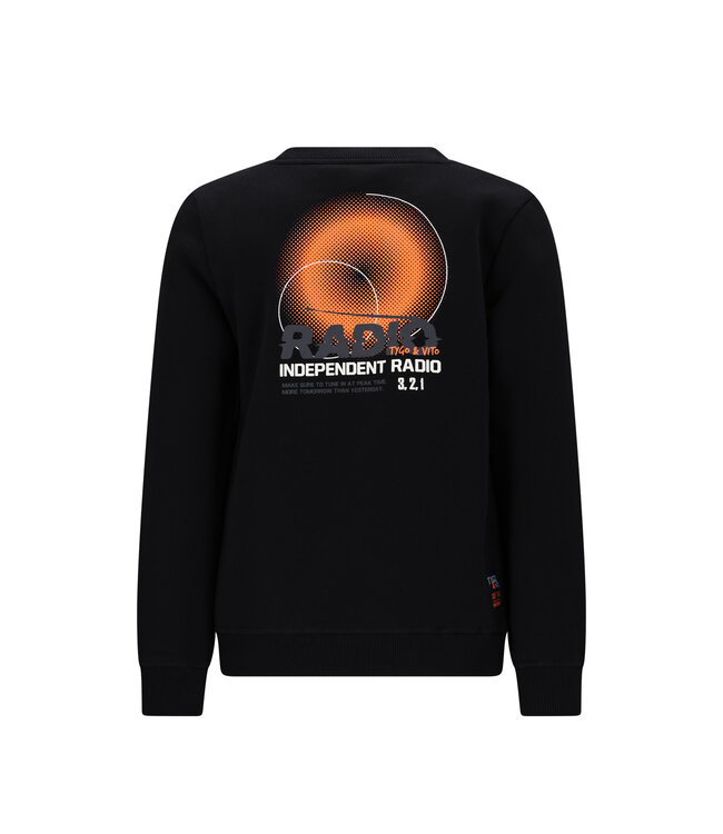 Tygo & Vito winter sweater jongens - zwart - Silver