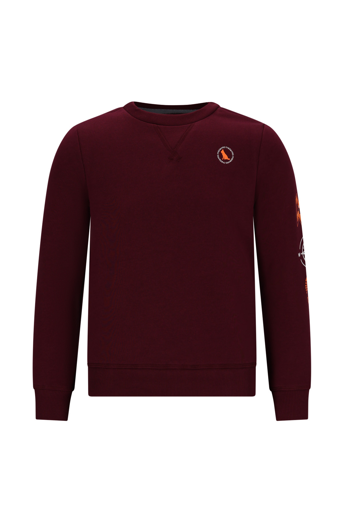Tygo & Vito winter sweater jongens - bordeaux rood - Sven afbeelding