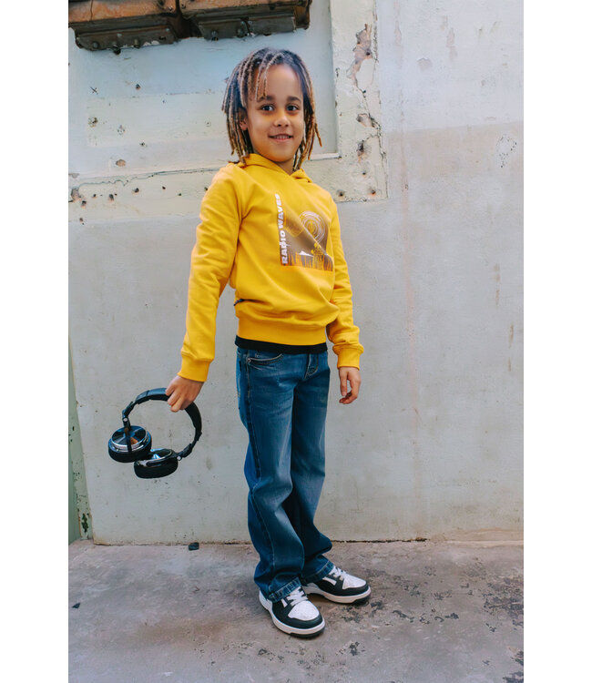 Tygo & Vito winter hoodie jongens - geel - Henk