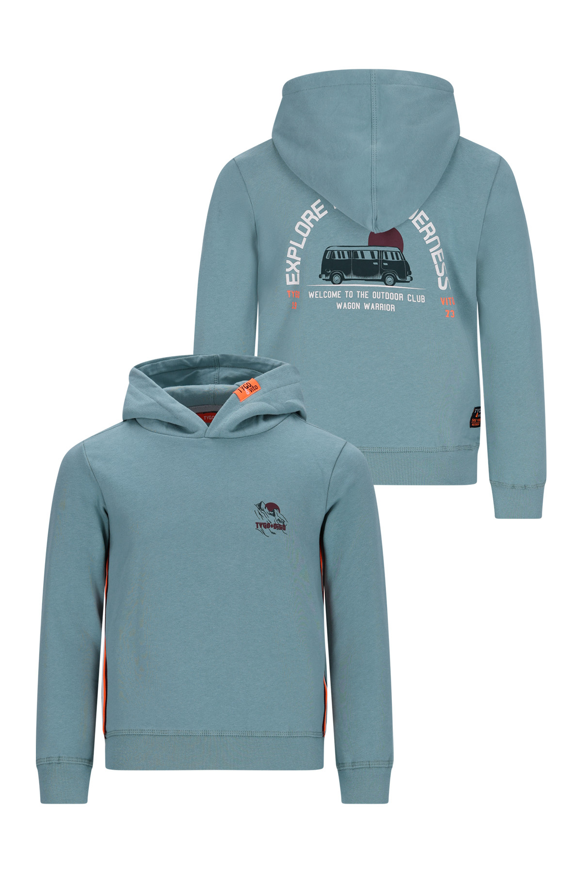 Tygo & Vito winter hoodie jongens - blauw - Henk afbeelding