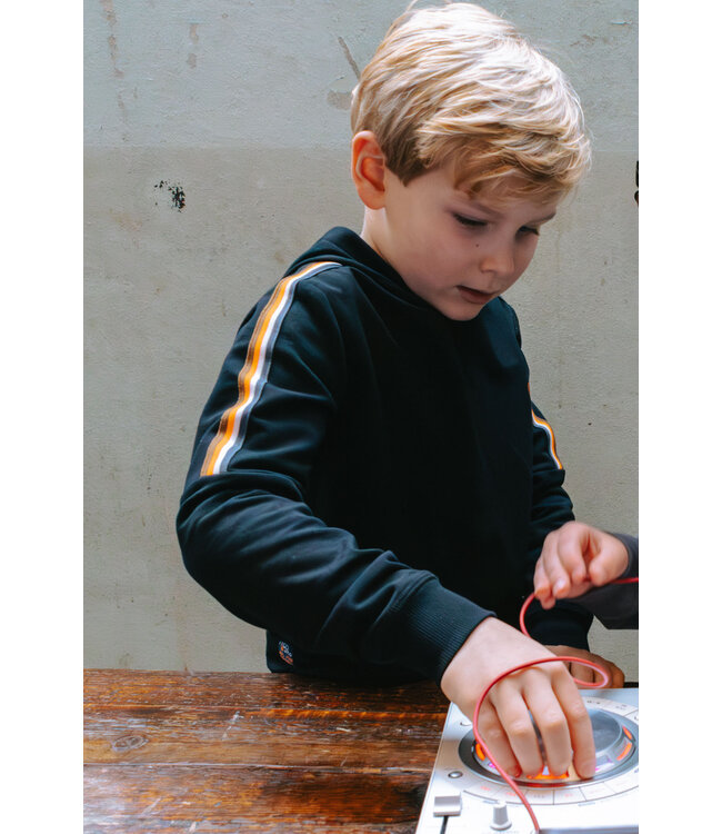 Tygo & Vito winter hoodie jongens - zwart - Hero