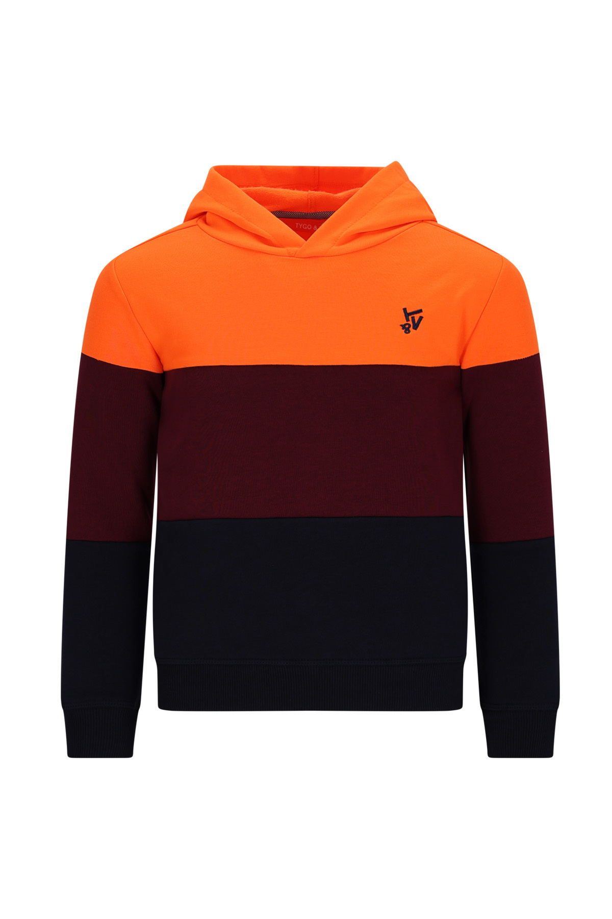 Tygo & Vito winter hoodie jongens - bordeaux rood - Hessel afbeelding
