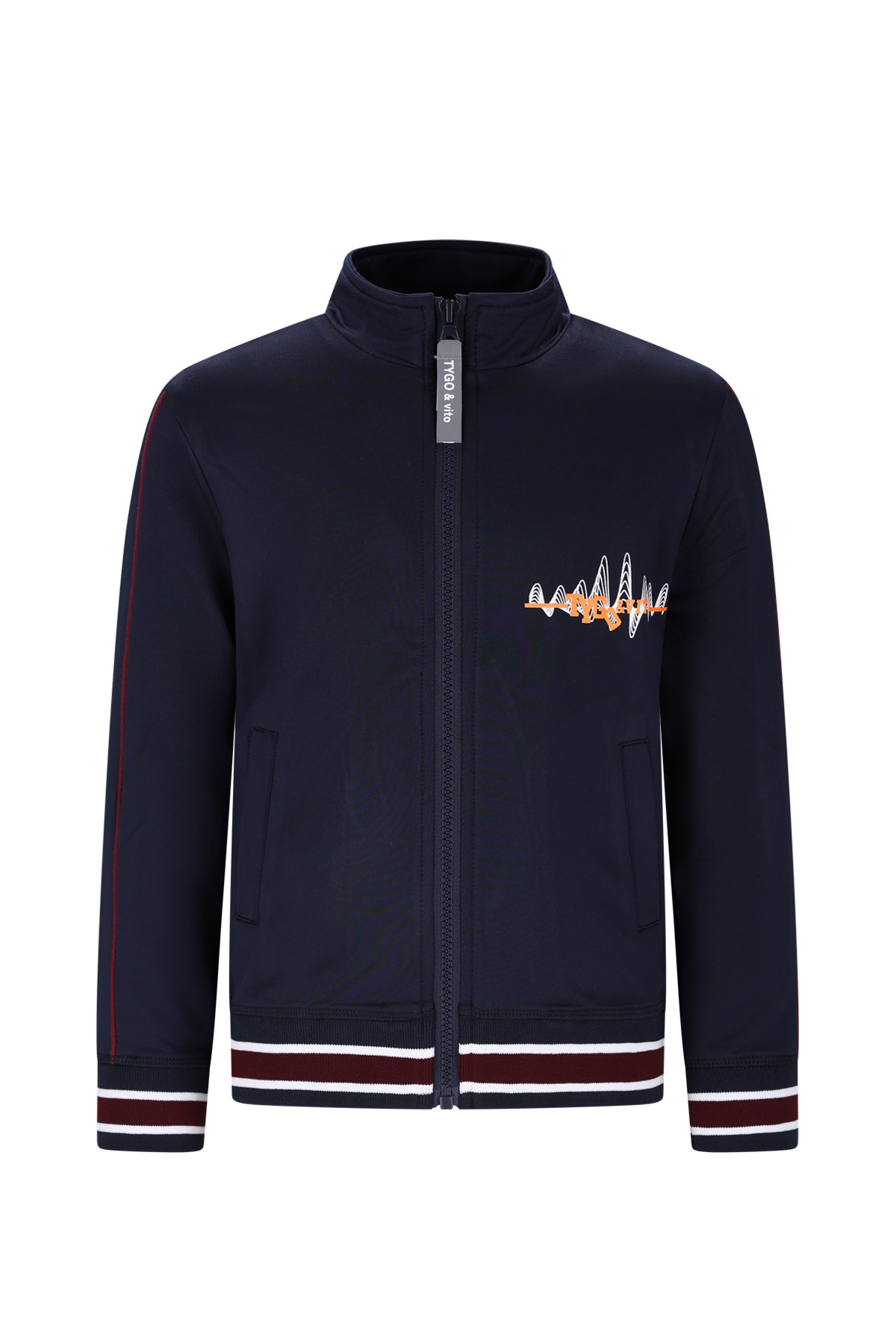 Tygo & Vito winter trainingsvest jongens - navy blauw - Vigo afbeelding