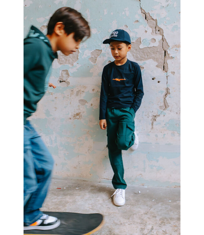 Tygo & Vito winter t-shirt jongens - navy blauw - Mees - longsleeve