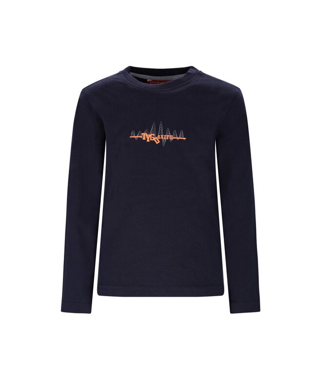 Tygo & Vito winter t-shirt jongens - navy blauw - Mees - longsleeve