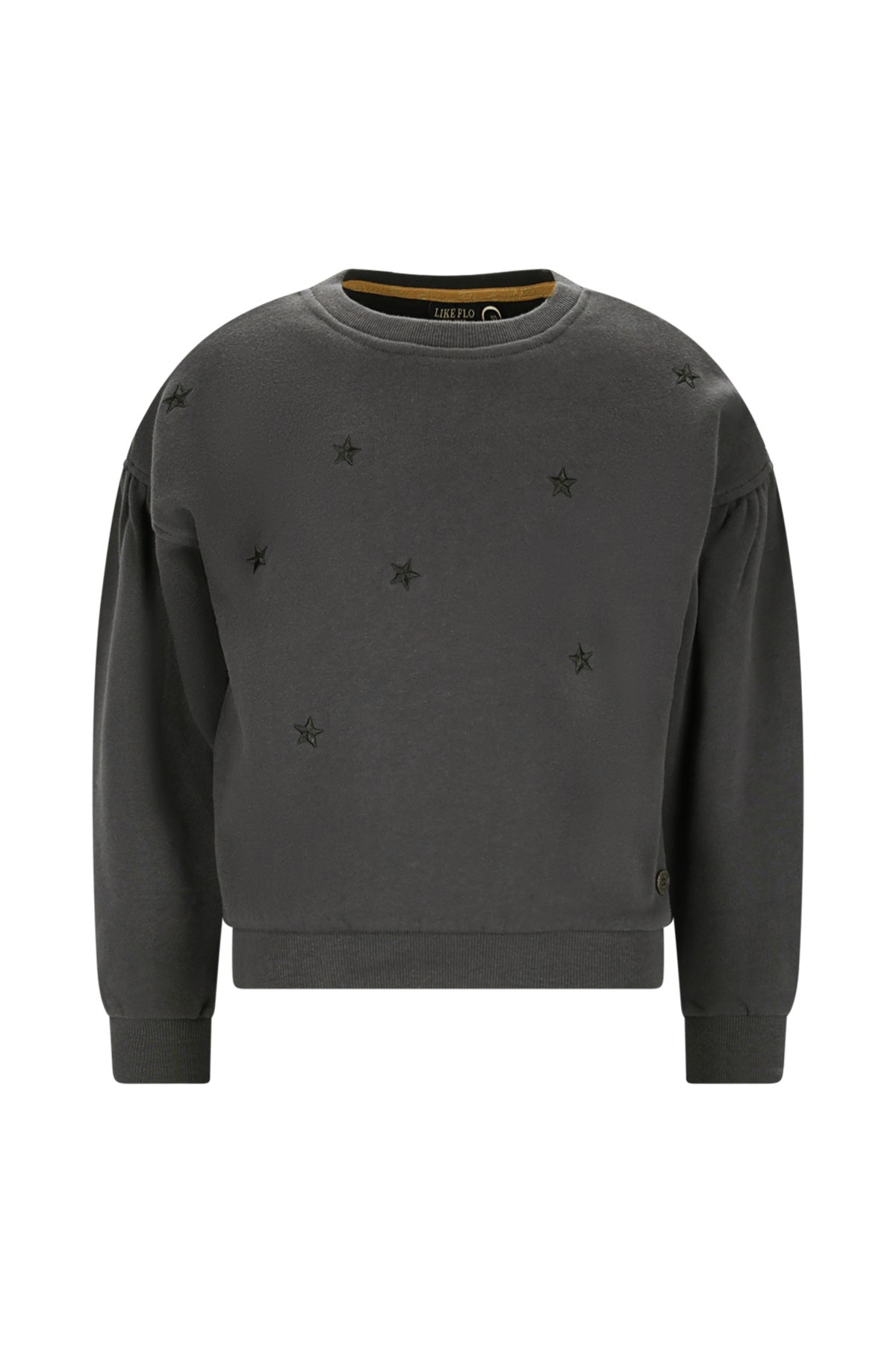 Like Flo winter sweater meisjes - grijs - Danee - print afbeelding