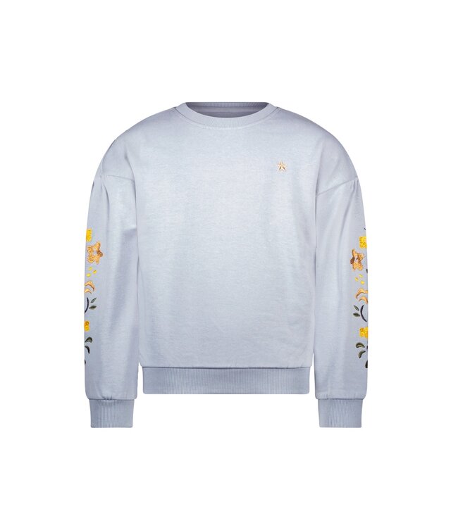 Like Flo winter sweater meisjes - blauw - Danee - print