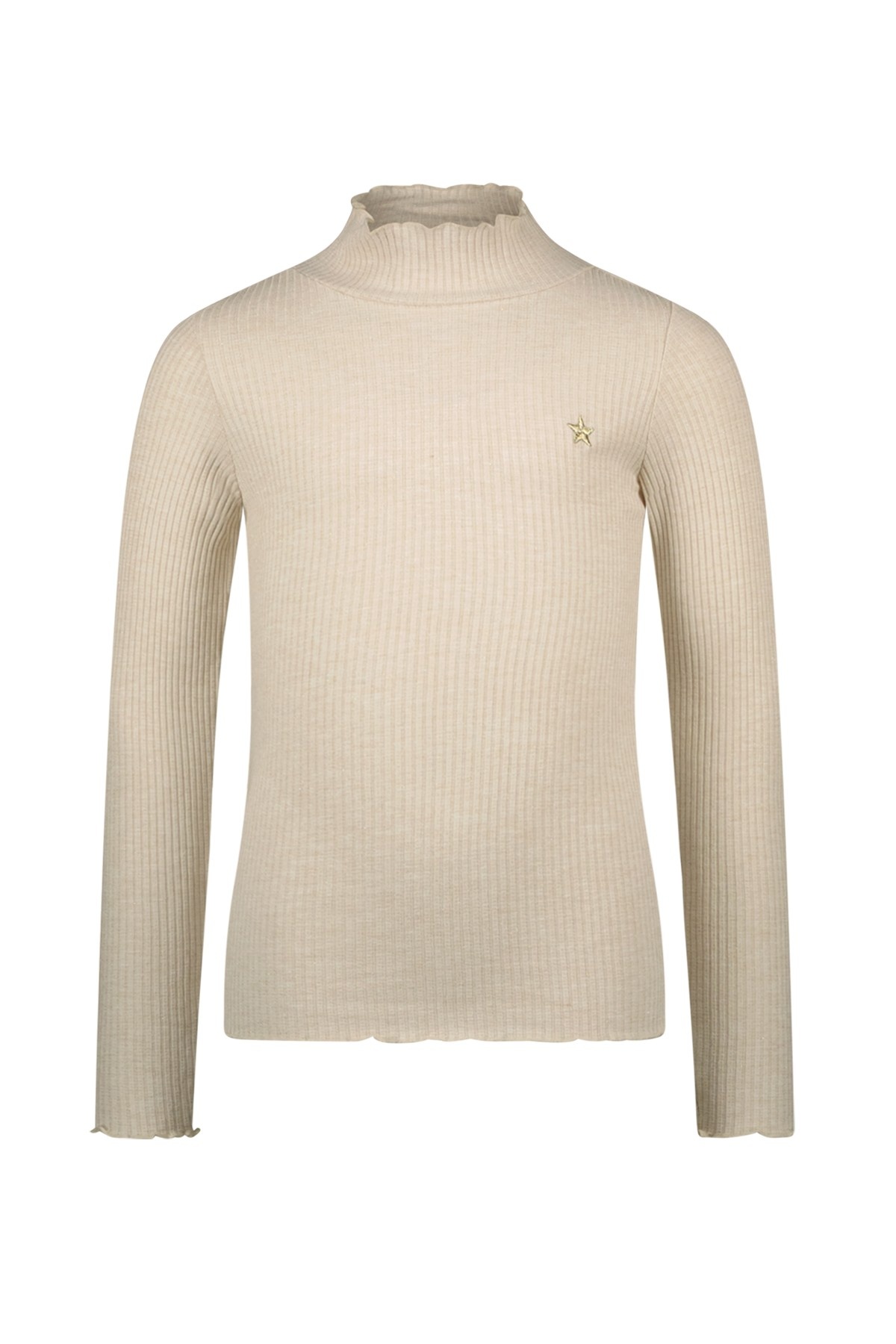 Like Flo winter top meisjes - beige - Eef - rib - glitter afbeelding