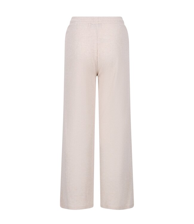 Like Flo winter wide leg broek meisjes - beige - Flun - rib - glitter