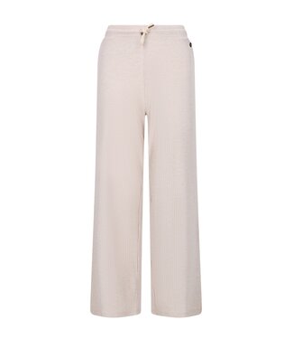 Like Flo winter wide leg broek meisjes - beige - Flun - rib - glitter