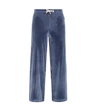 Like Flo winter velvet wide leg broek meisjes - blauw - Fem