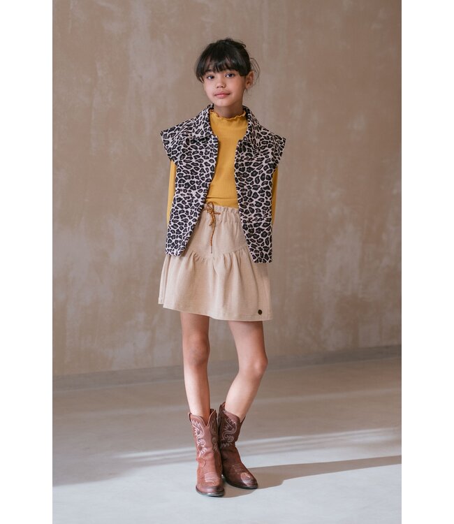 Like Flo winter corduroy rok meisjes - beige - Silby