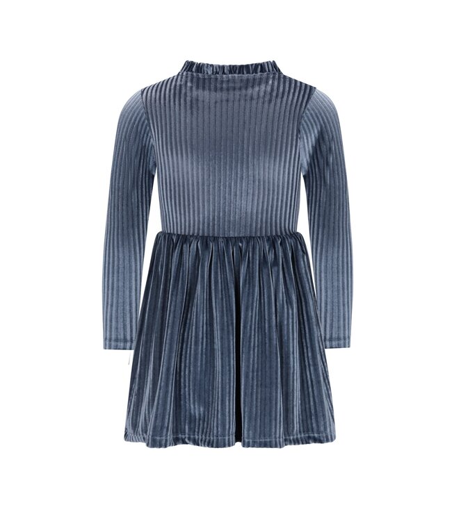 Like Flo winter jurk meisjes - blauw - Mara - knopen op mouw