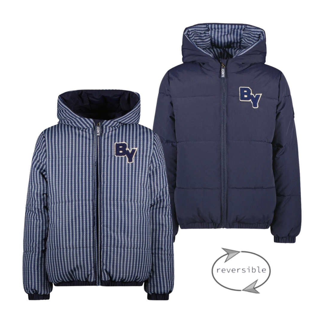 B.Nosy winter winterjas jongens - navy blauw - Jouri afbeelding