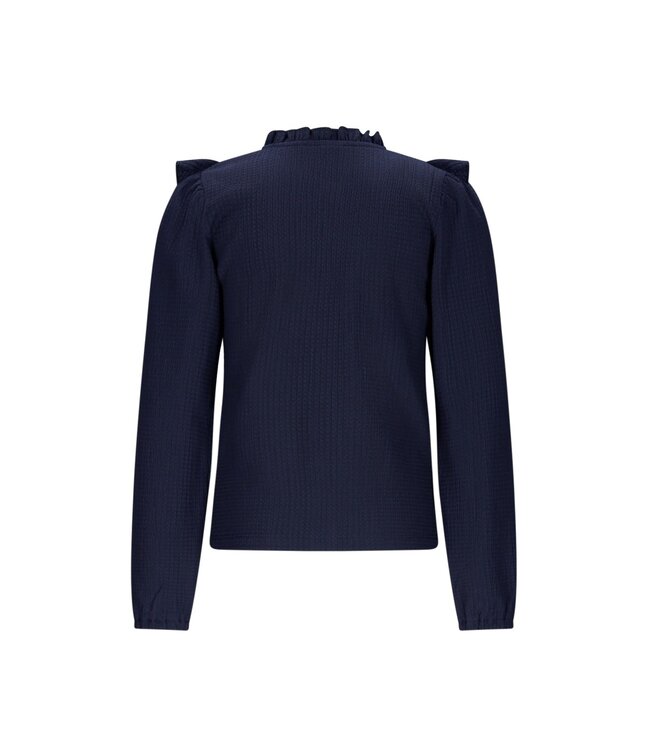 B.Nosy winter blouse meisjes - navy blauw - Beau