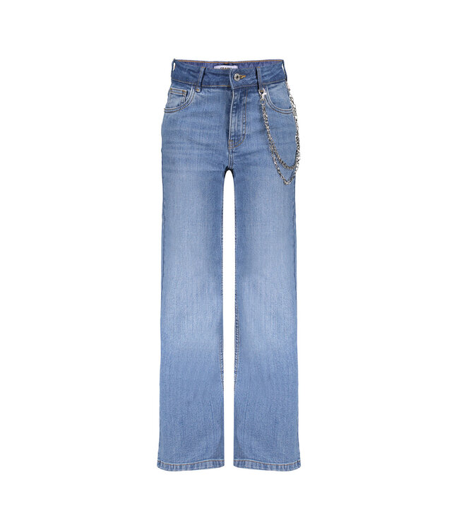 Frankie & Liberty winter jeansbroek meisjes - licht blauw - wide leg fit