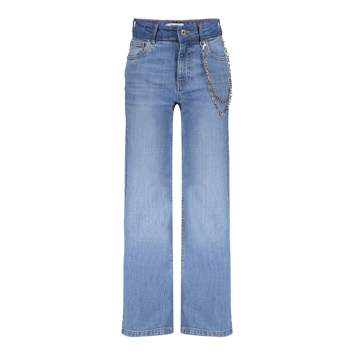 Frankie & Liberty winter jeansbroek meisjes - licht blauw - wide leg fit afbeelding