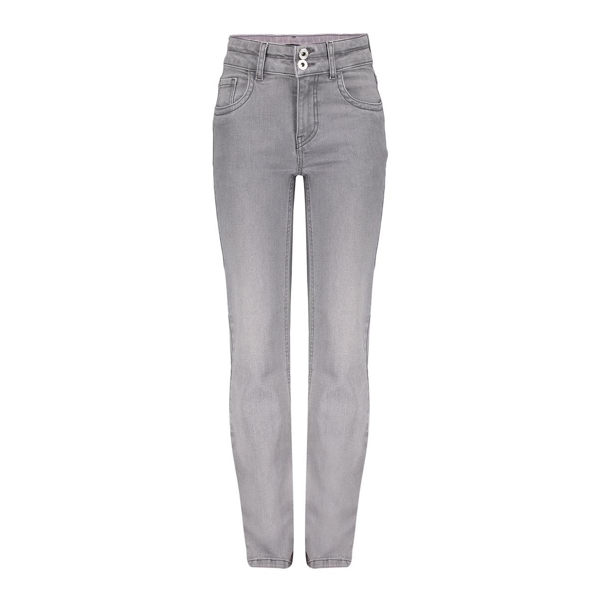 Frankie & Liberty winter jeansbroek meisjes - licht grijs - bootcut fit afbeelding