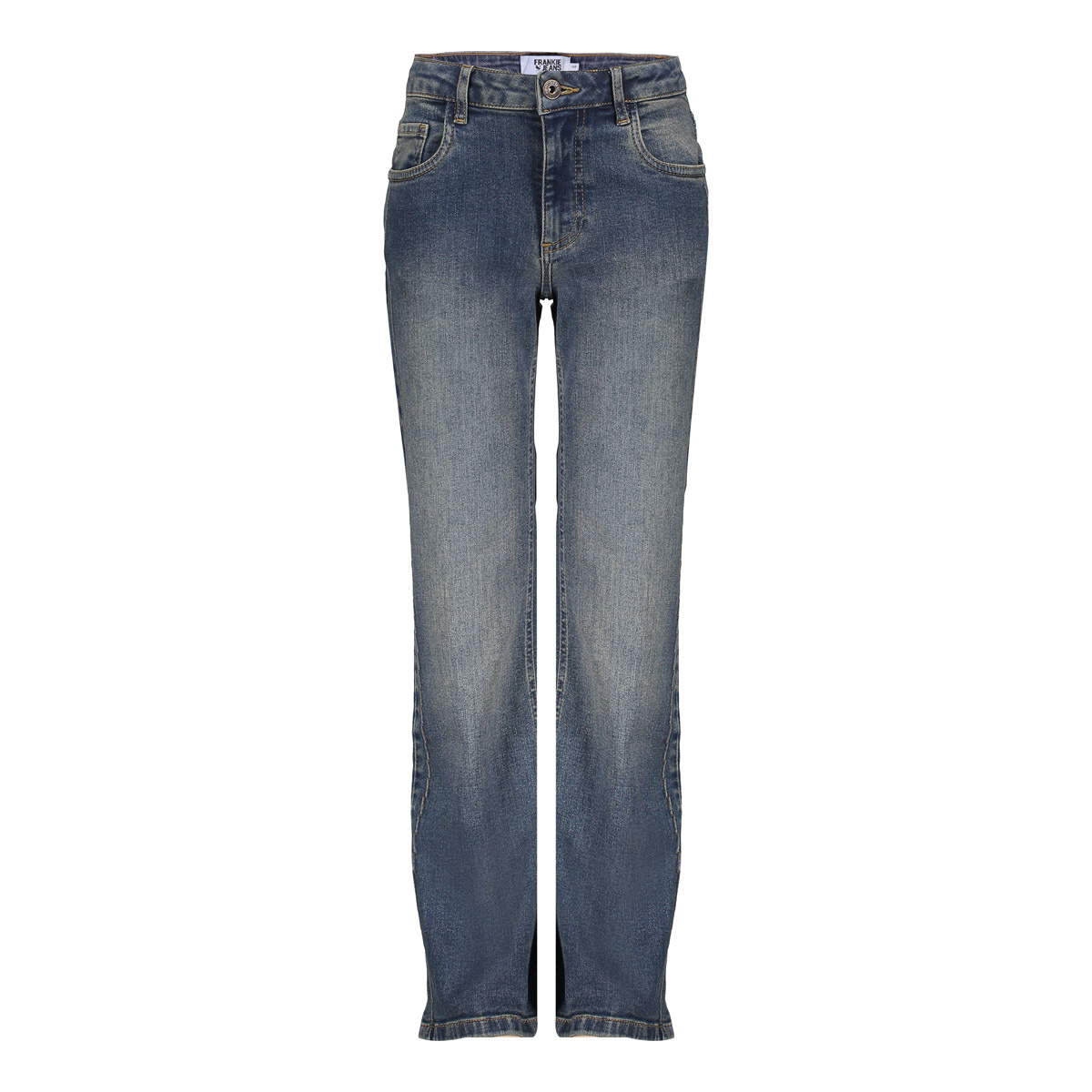 Frankie & Liberty winter jeansbroek meisjes - blauw - bootcut fit afbeelding