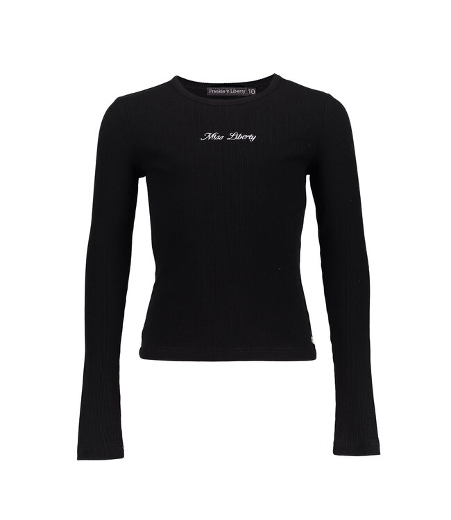 Frankie & Liberty winter t-shirt meisjes - zwart