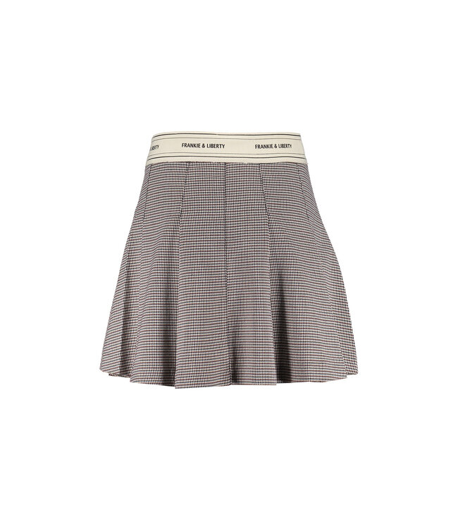 Frankie & Liberty winter rok meisjes - bruin/blauw - geruit