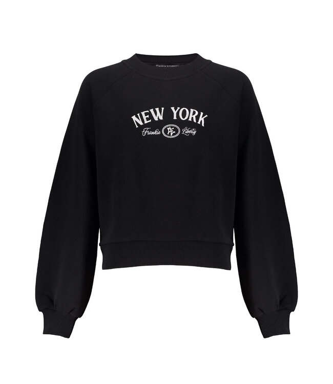 Frankie & Liberty winter sweatshirt meisjes - zwart - Ney York