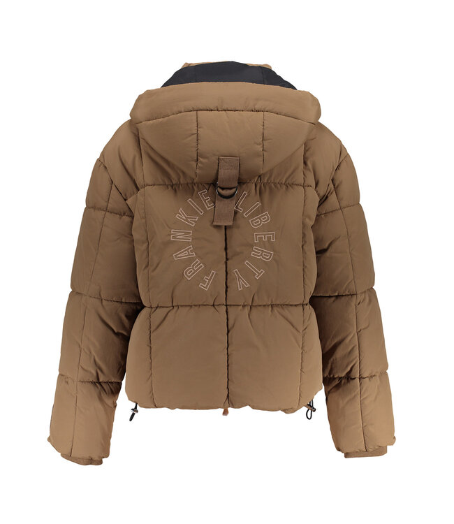 Frankie & Liberty winter winterjas puffer meisjes - bruin - oversized fit
