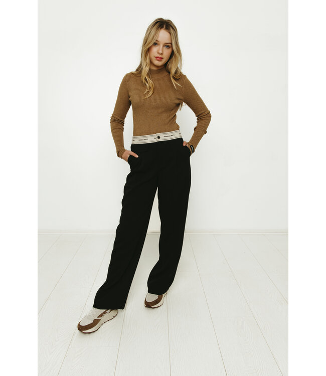 Frankie & Liberty winter turtle neck trui meisjes - bruin