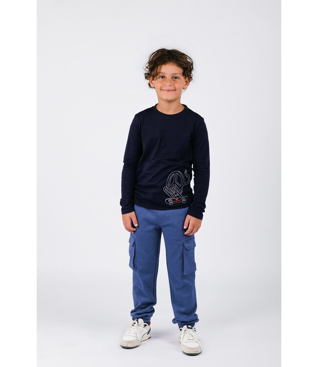 B.Nosy winter t-shirt jongens - navy blauw - Trevor - longsleeve