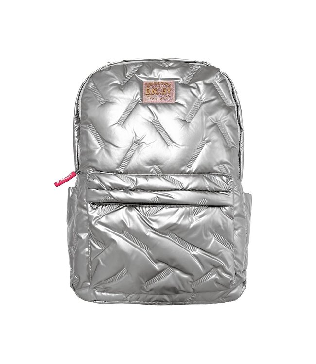 B.Nosy winter rugzak meisjes - zilver - metallic