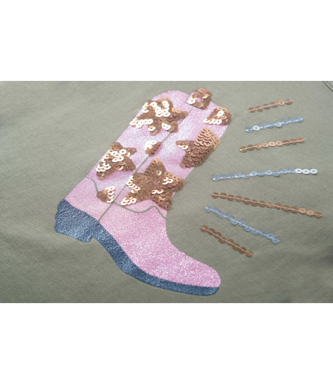 Someone winter t-shirt meisjes - khaki groen - longsleeve - Daphne