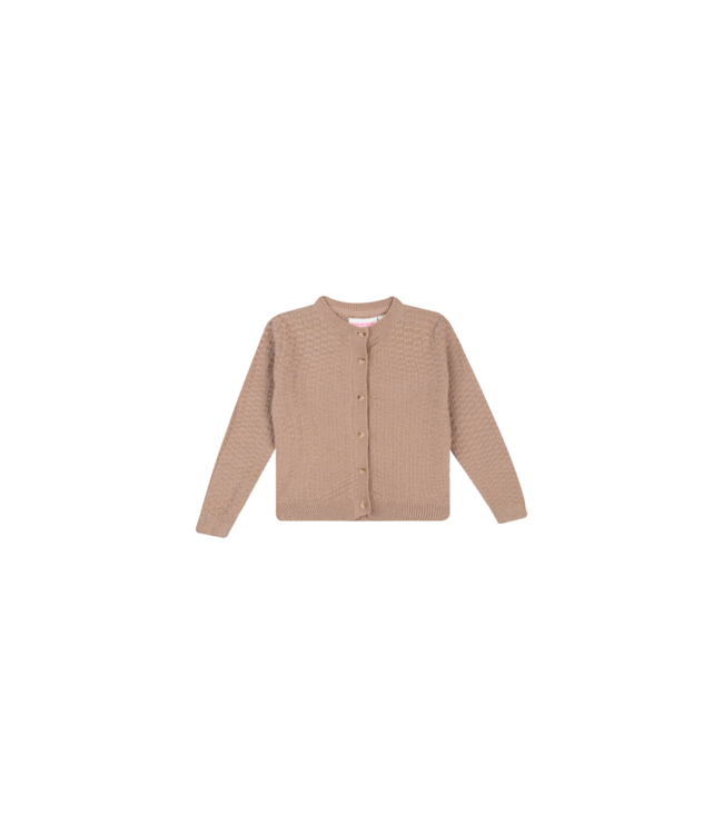 Someone winter gilet meisjes - donker beige - longsleeve - Elsie