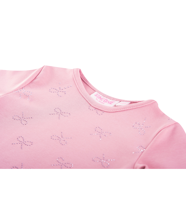 Someone winter t-shirt meisjes - licht roze - Lizanne