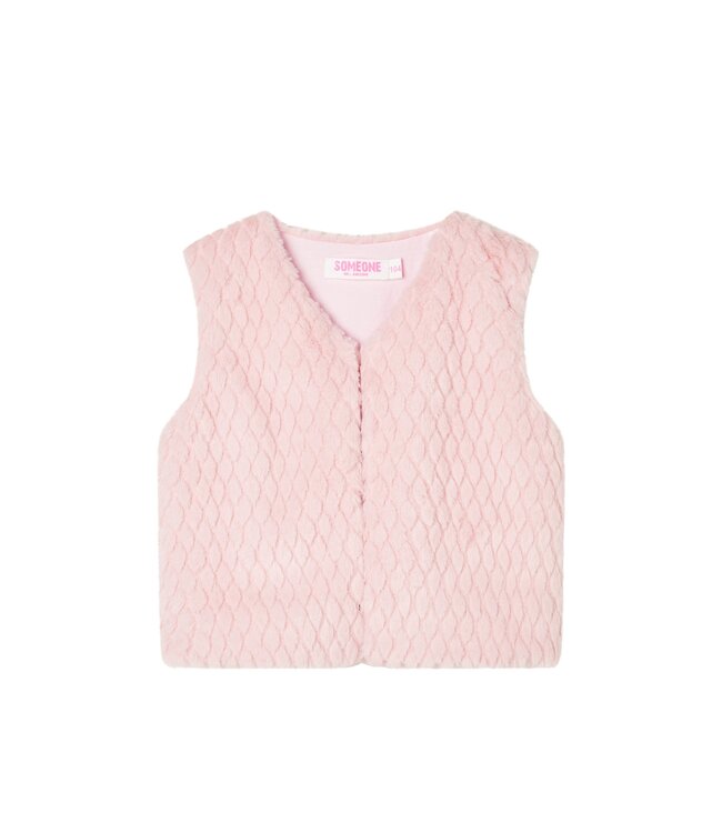 Someone winter gilet meisjes - licht roze - Lizanne