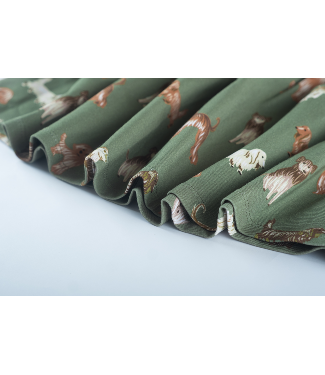 Someone winter rok meisjes - khaki groen - Nel