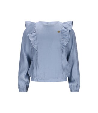 Le Chic winter blouse meisjes - blauw - Every - ruffle