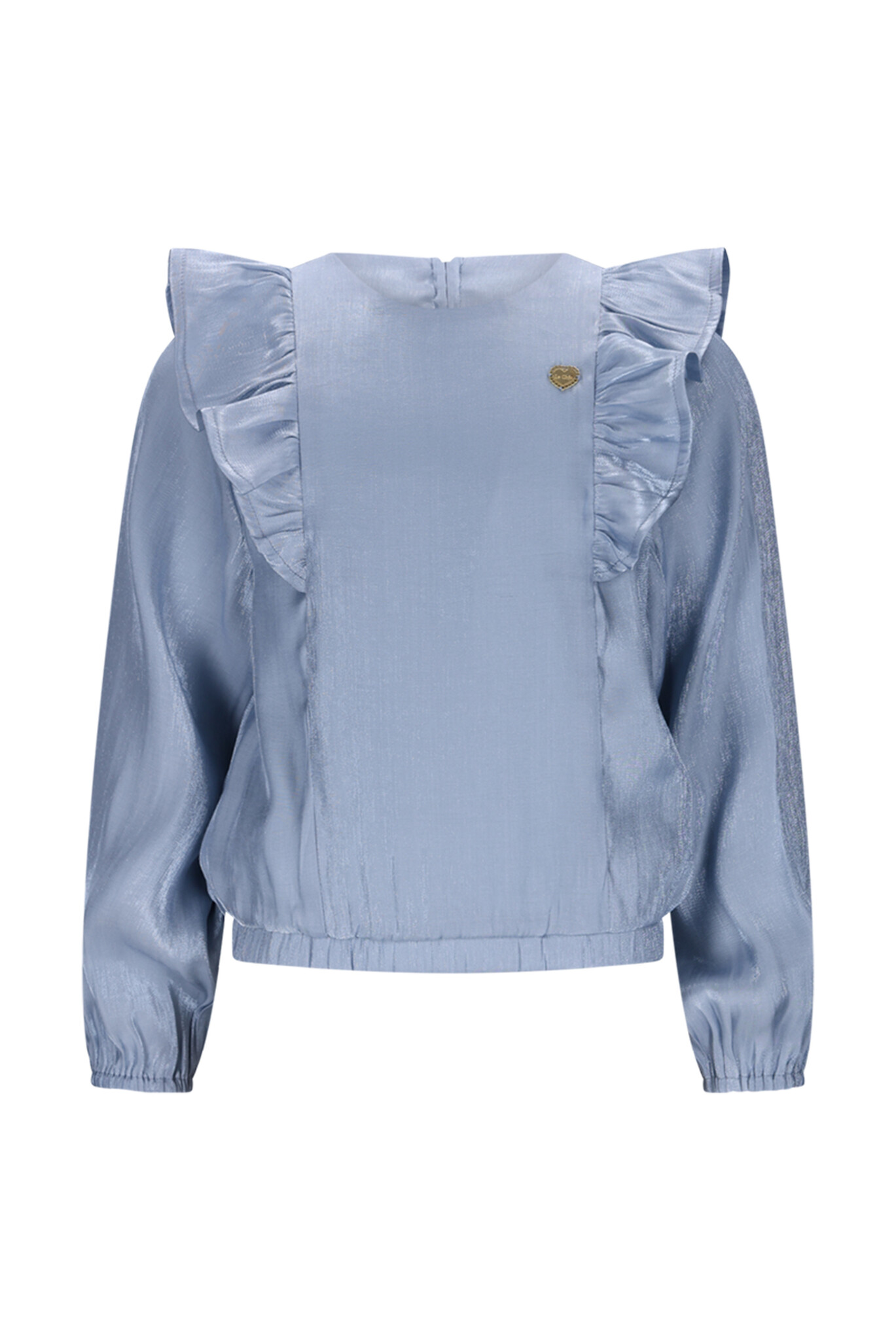 Le Chic winter blouse meisjes - blauw - Every - ruffle afbeelding