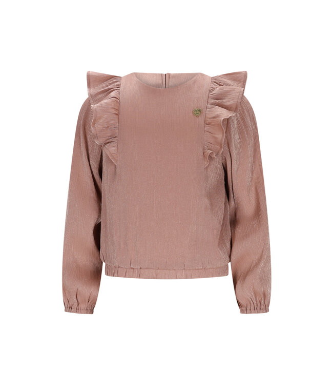 Le Chic winter blouse meisjes - bruin/rood - Every