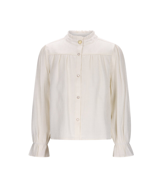Le Chic winter blouse meisjes - wit - Eclaire
