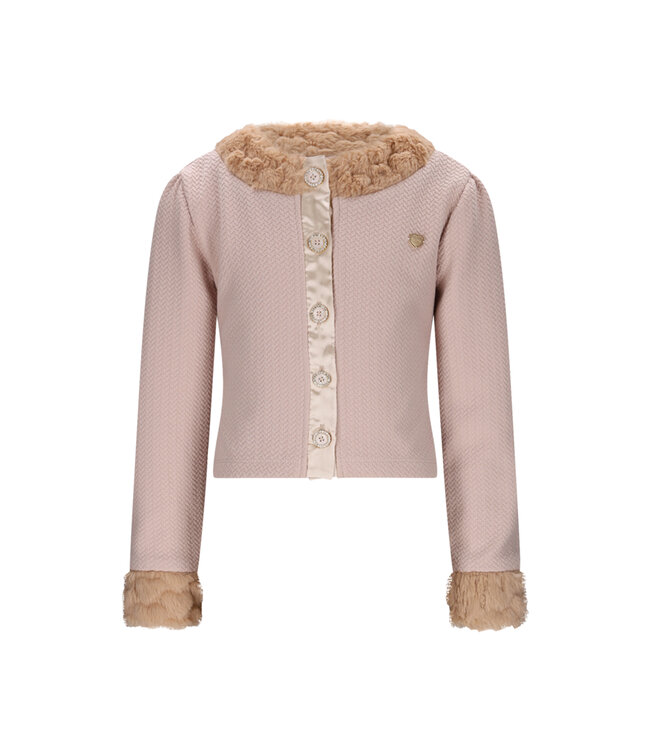 Le Chic winter vest  meisjes - zacht bruin - Orleans - bontrand