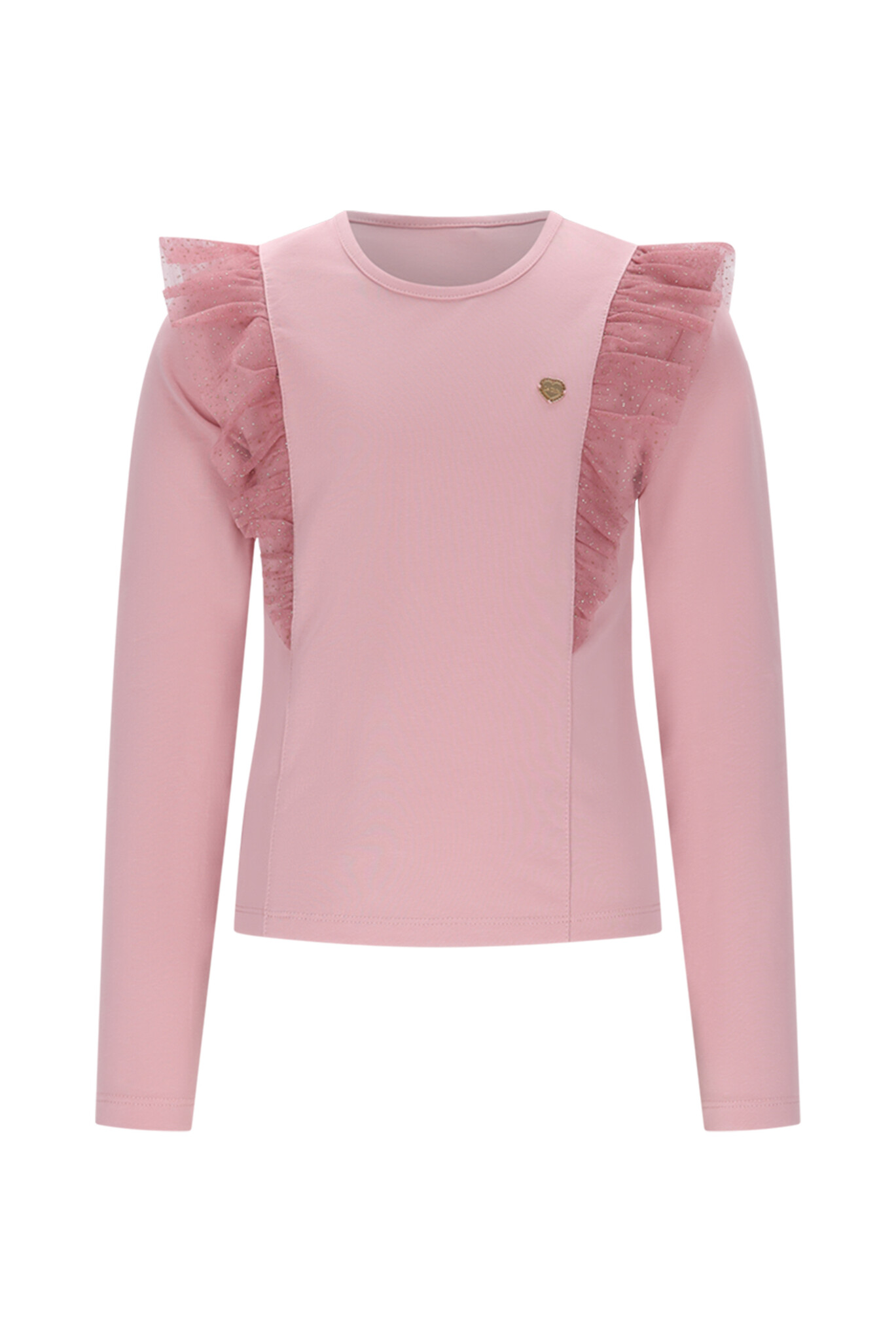 Le Chic winter t-shirt meisjes - roze - Nuffy - confetti-net afbeelding
