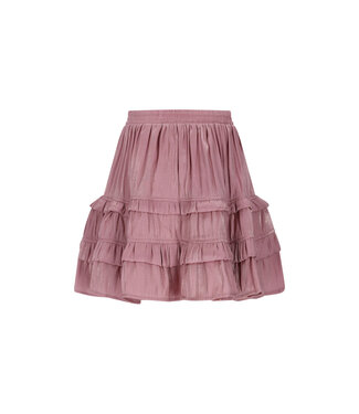 Le Chic winter rok meisjes - roze - Thasmin - silky, ruffle